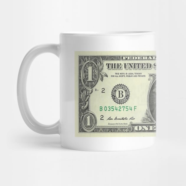 Dollar bill with a mask by taheldesigns